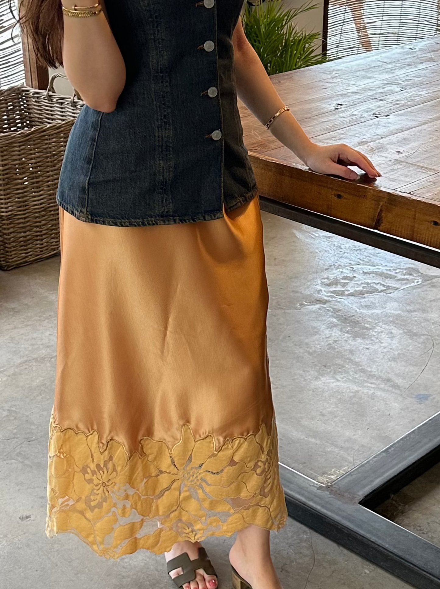 Bloom Silk Skirt