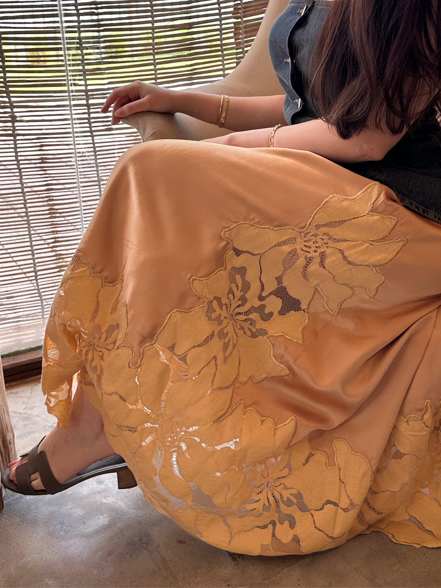 Bloom Silk Skirt