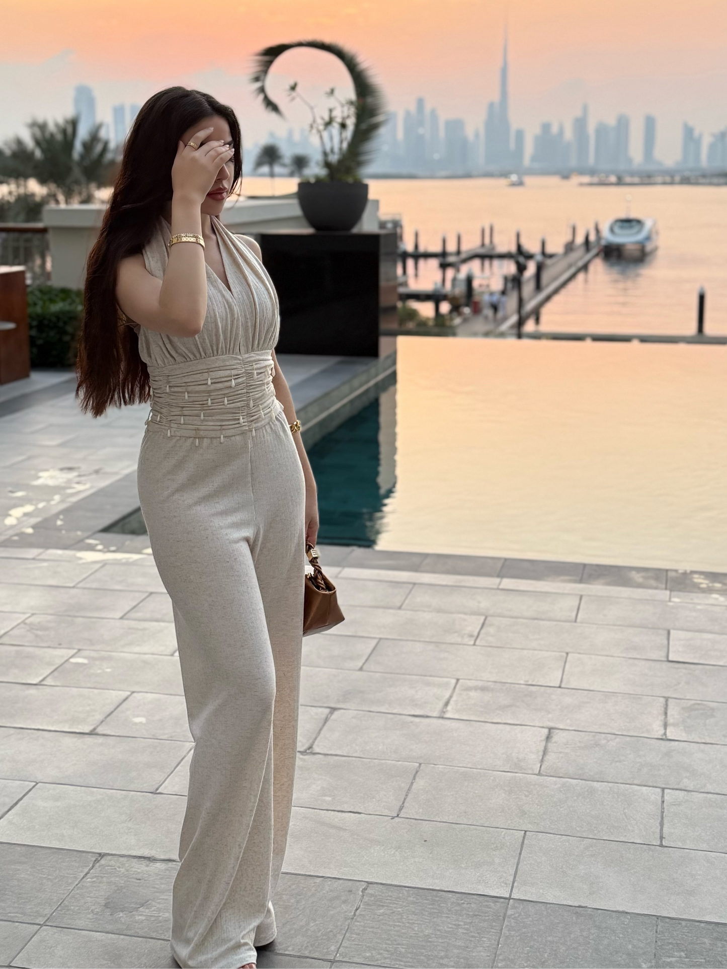 Aura Pearl Jumpsuit